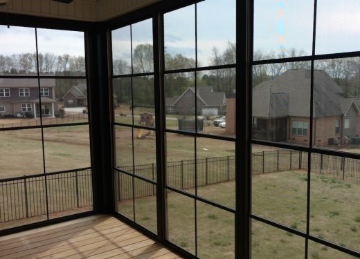 Beautiful view from bronze 4 track vinyl windows Anderson SC