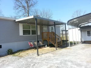 Gray and Bronze Patio Cover
